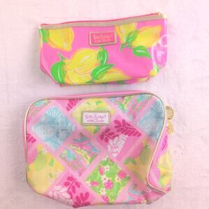 Lily Pulizter For Estee Lauder Brand New (2) Makeup Bags Maximalist Dopamine